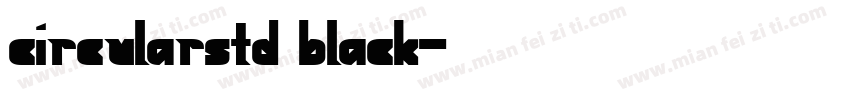 circularstd black字体转换